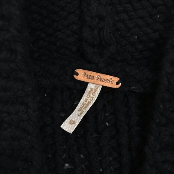 Free People Black Hooded Cardigan - Picture 4 of 5